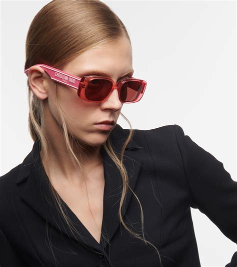 Wildior S2U Pink Rectangular Sunglasses 